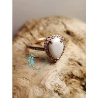 Maddie Teardrop Halo Ring