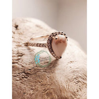 Maddie Teardrop Halo Ring