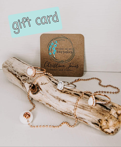 My Forget Me Knot Keepsake Gift Card