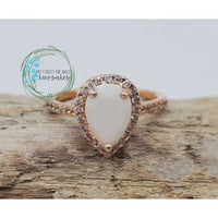 Maddie Teardrop Halo Ring