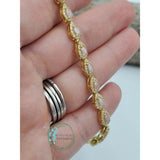 Teardrop Halo Toggle Bracelet