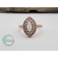 Marquise Vintage Halo Ring