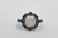 Leia Cushion Cut Halo Ring